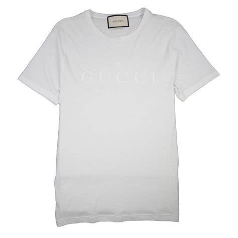 t shirt blanc gucci|gucci t shirt fedex.